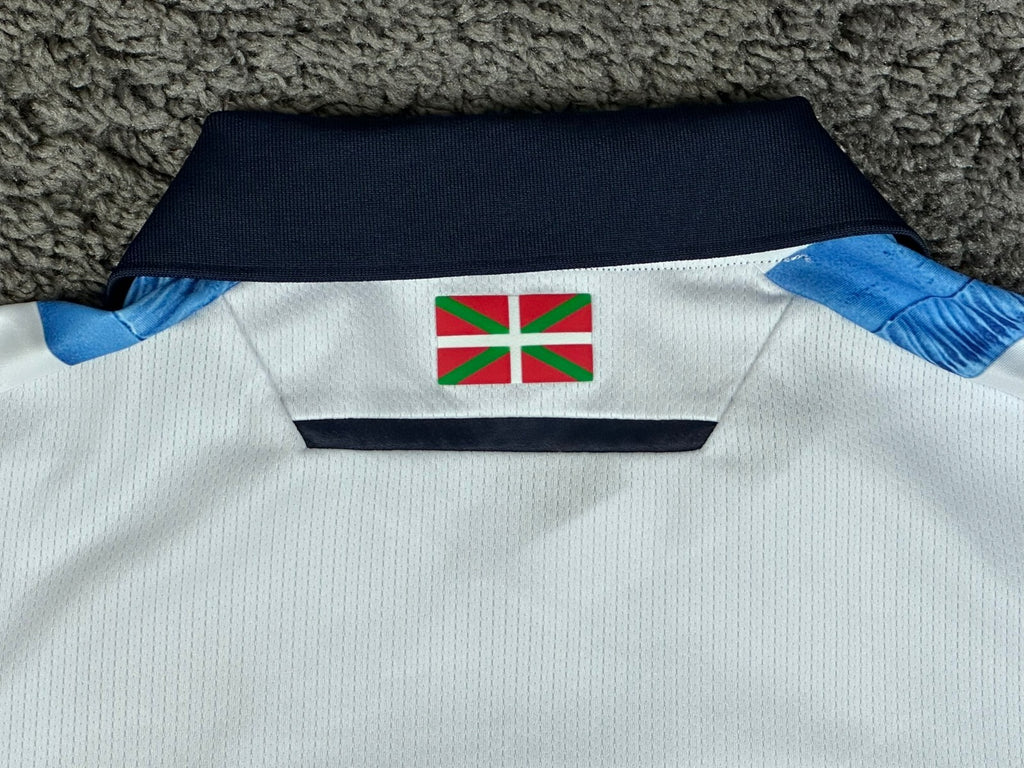 Macron Jersey Mens S Real Sociedad Home Soccer Shirt Blue White