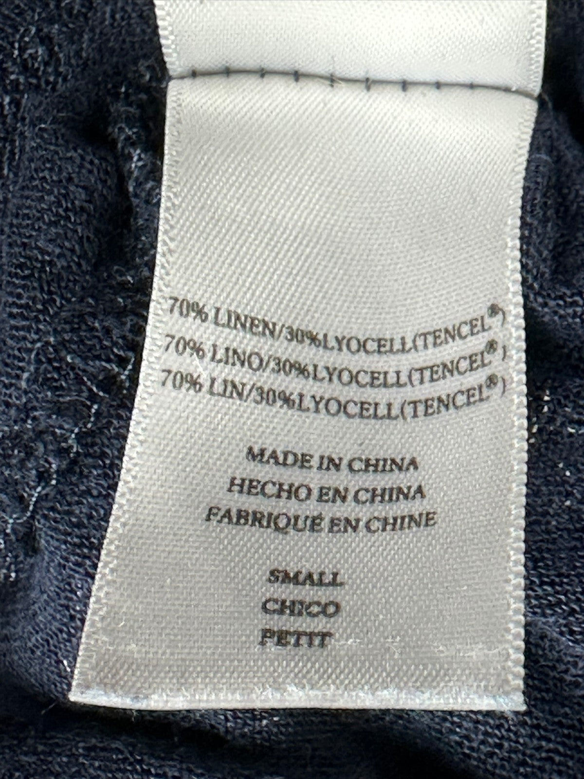 Rails Women's Size S Blue White Butterfly Print Linen Tencel V-Neck Tee Top