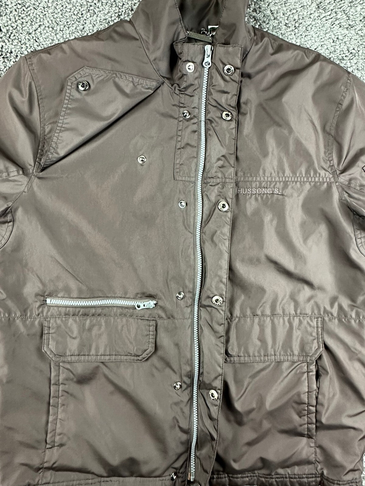 Alexander Julian American Modern Mens L Hussongs Ensenada Brown Quilted Jacket