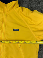 Vintage Lands End Mens L Yellow Fleece Lined Thinsulate Squall Bomber Jacket