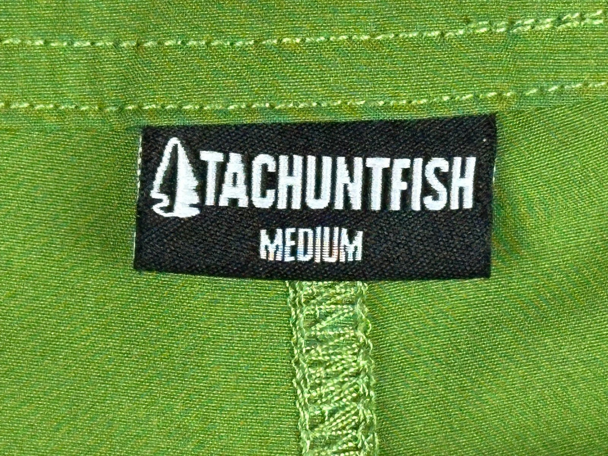 Tachuntfish Mens Medium Green Board Shorts Swim Trunks Surf Activewear Bottoms