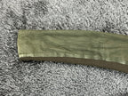 VEDA Leather Jacket Women Olive Green Asymmetrical Moto Wool Knit Silk Sz M