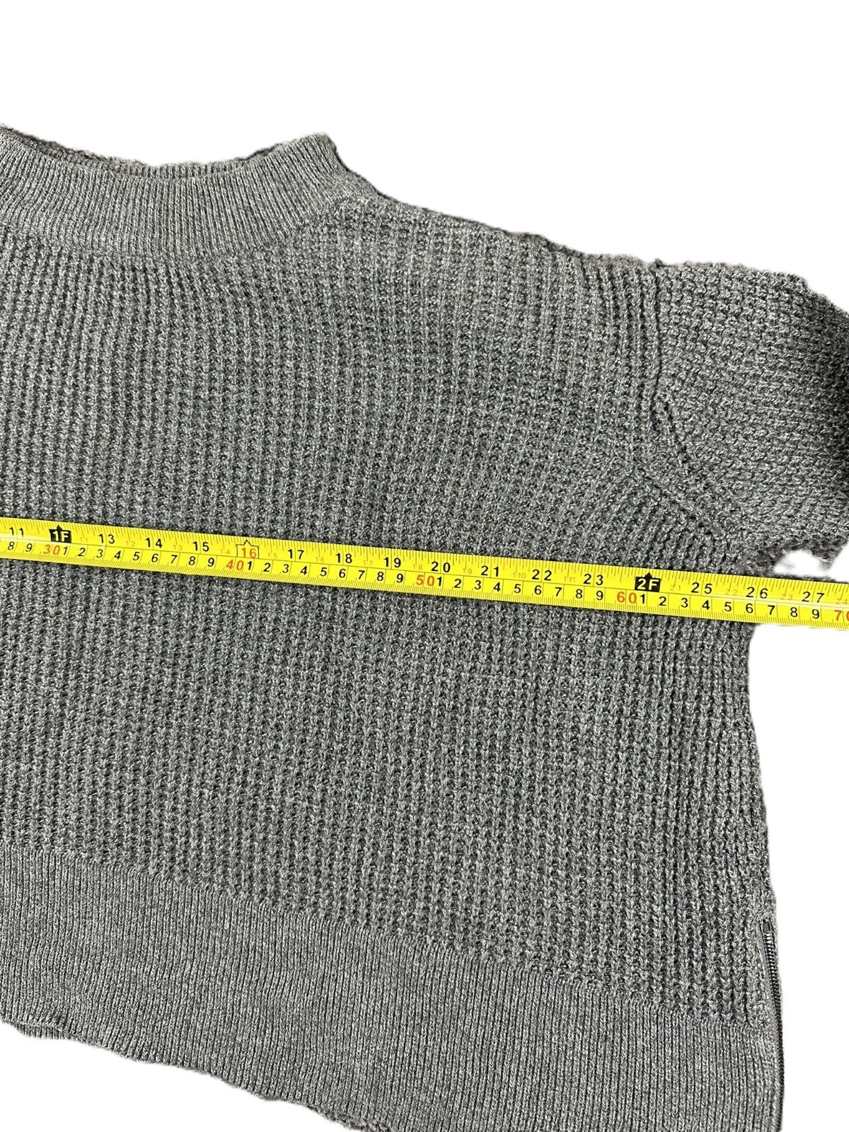 VETTA Capsule Organic Cotton Waffle Knit Crewneck Sweater Size XS Luxury