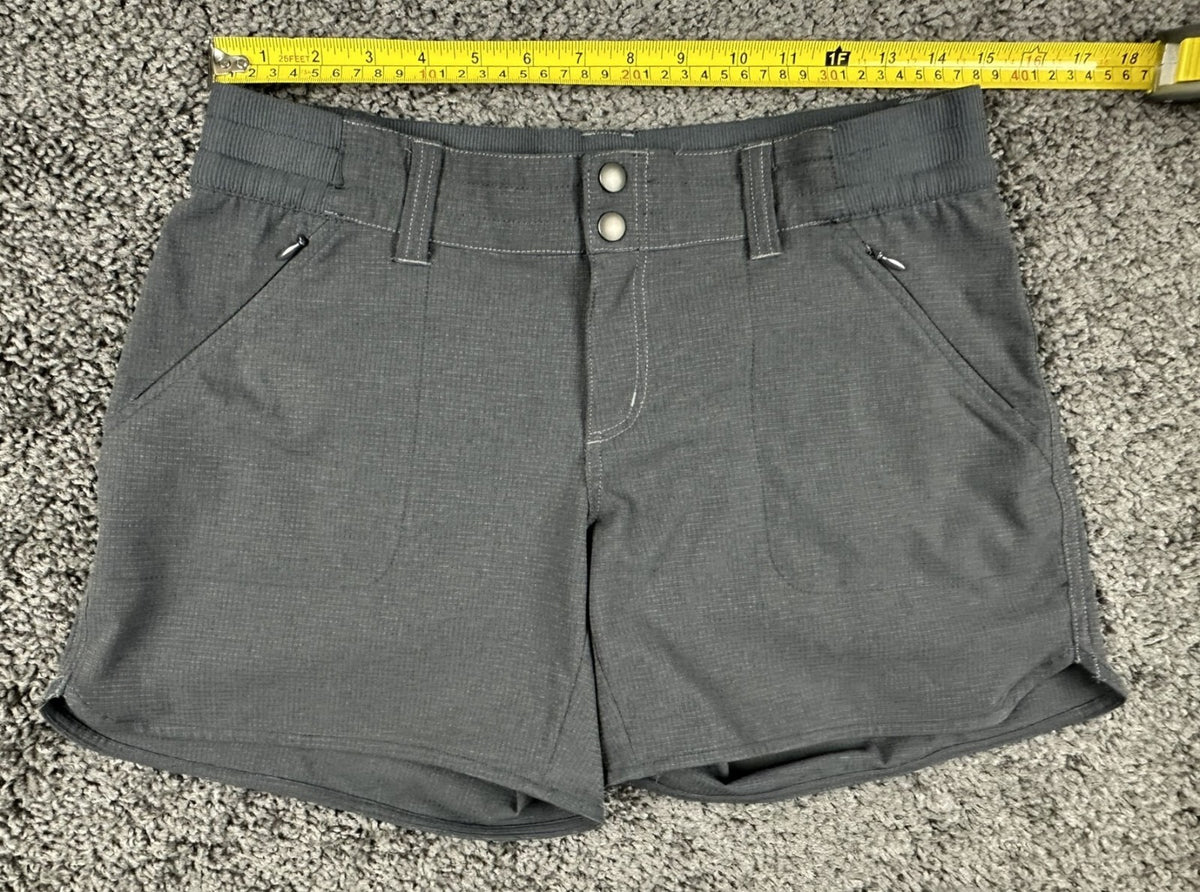 Kuhl Stretch Strattus Hiking Shorts Gray Size 6 Performance Pockets Athletic