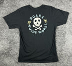 Roark Guide Works Skull Mens Large L Black Short Sleeve Graphic T Shirt Tee