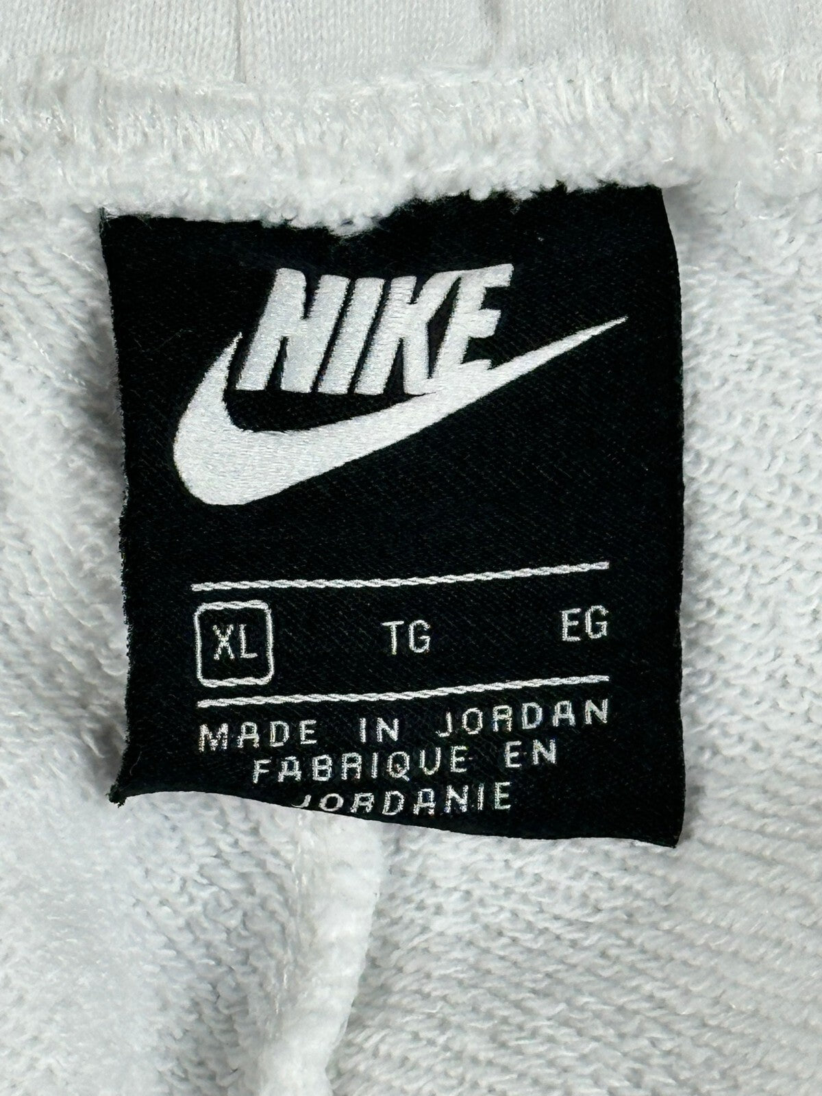 Nike NSW HBR Big Swoosh Fleece Shorts Mens XL White Black AR3161-100