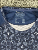 Patagonia Capilene Midweight Womens Blue Long Sleeve Patterned Baselayer Sz S