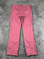NYDJ Marilyn Straight Pants Womens 10 Dusty Rose Mauve Husk Stretch Jeans