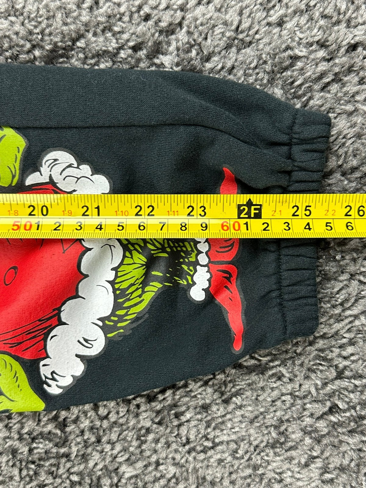 Dr. Seuss The Grinch Womens S Black Graphic Jogger Sweatpants
