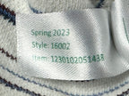 Marine Layer Men's Textured Crew Striped Long Sleeve Pullover Off-White XL