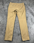 Bonobos Stretch Washed Chino Pants Mens 35x36 Slim Fit Tan Khaki Paisley Pocket