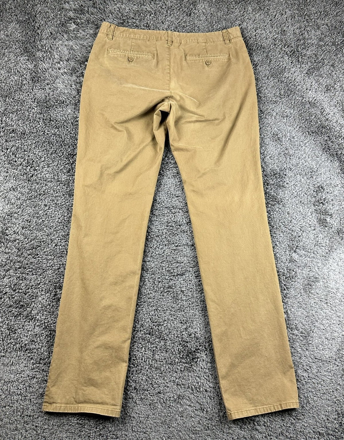 Bonobos Stretch Washed Chino Pants Mens 35x36 Slim Fit Tan Khaki Paisley Pocket
