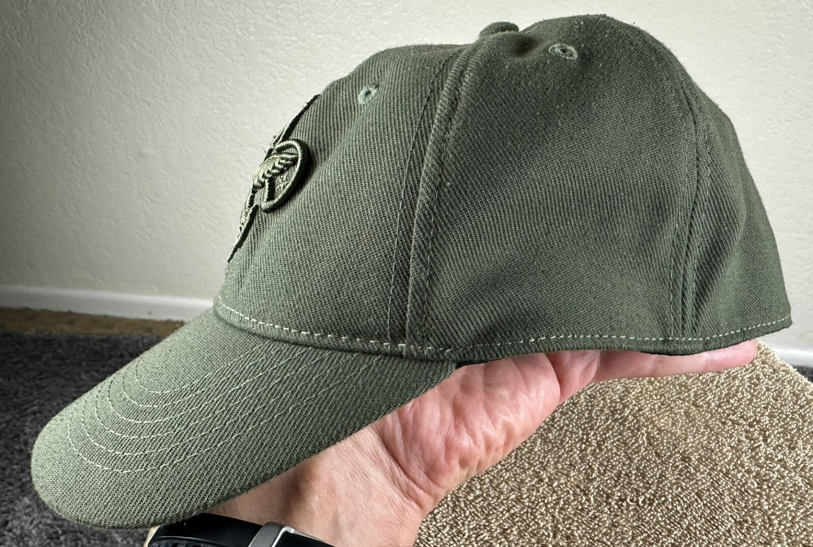 Boy Scouts of America BSA Olive Green Flexfit Stretch Uniform Cap Baseball Hat