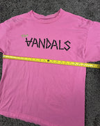 The Vandals Punk Rock Band Pink Graphic T-Shirt Size L