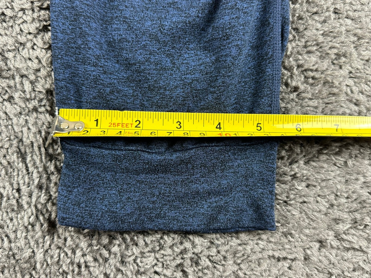 Vuori Womens S Performance Joggers DreamKnit Navy Blue Heather Crop Sweatpants