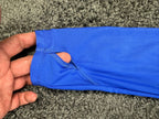 Athleta Wick-It Wader Hooded Swim Cover Up Tunic Womens M Blue Long Sleeve