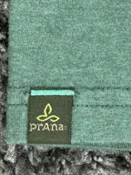 prAna Men's Colorblocked Organic Cotton T-Shirt Green Brown White Large