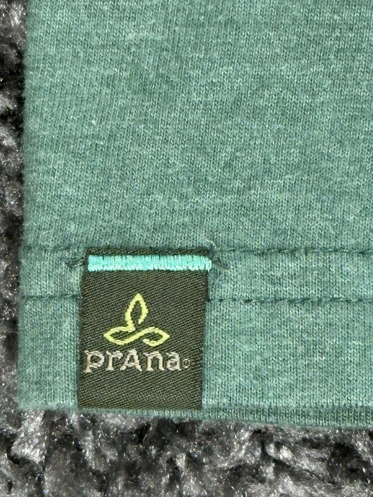 prAna Men's Colorblocked Organic Cotton T-Shirt Green Brown White Large