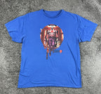 Valiant Comics Bloodshot T-Shirt Mens XL Royal Blue Graphic Superhero Promo Tee