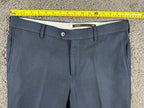 Doppelganger Roma Mens Suit 38R Navy Blue Blazer Pants 32x27 Stretch