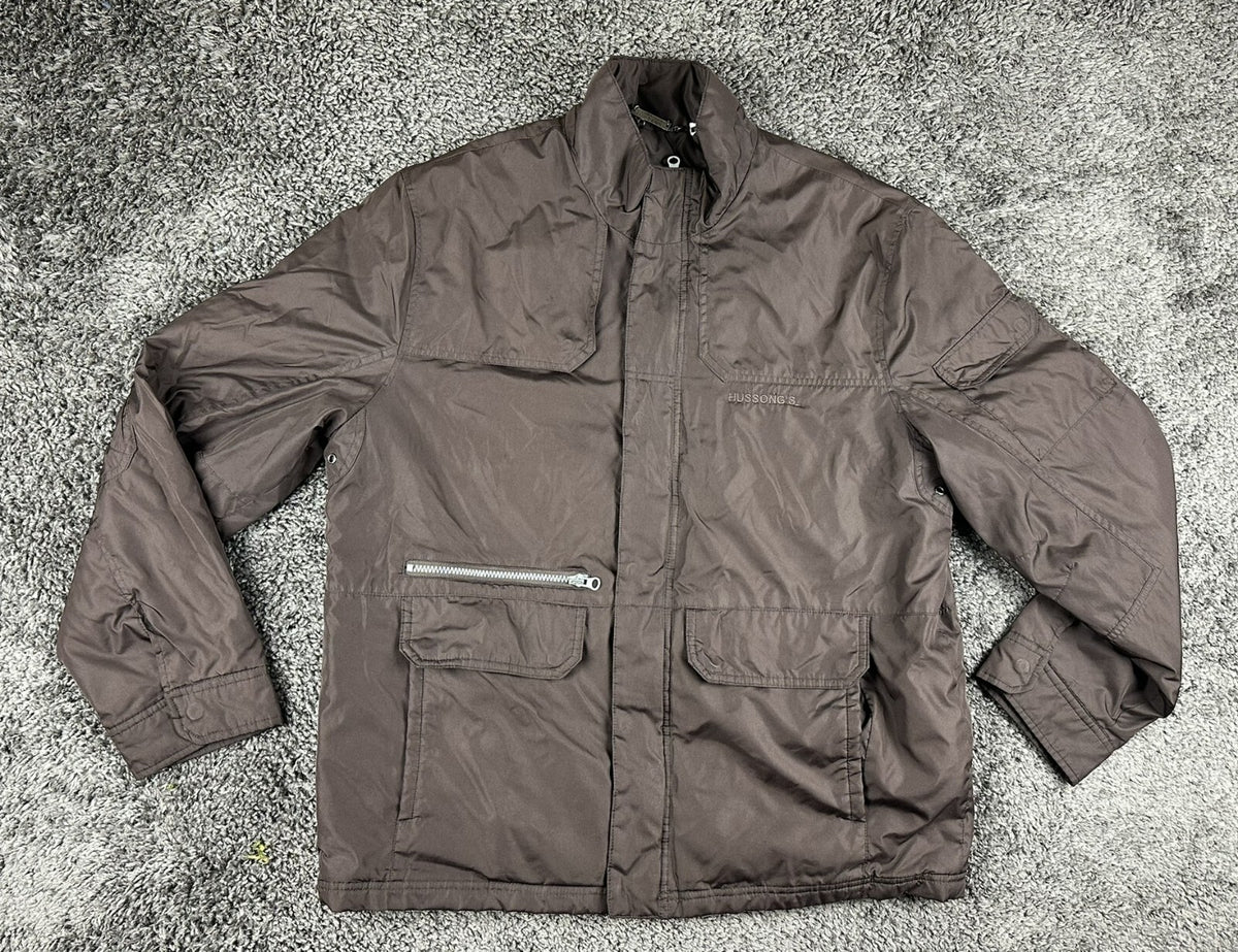 Alexander Julian American Modern Mens L Hussongs Ensenada Brown Quilted Jacket