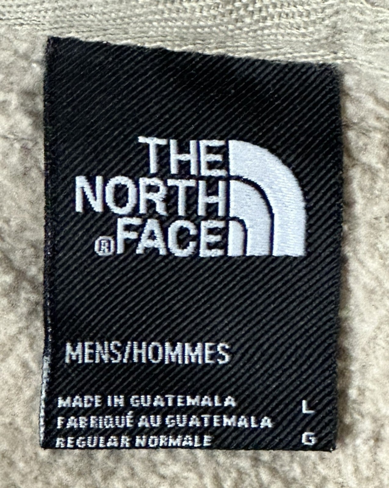 The North Face Half Dome Hoodie Men Tan Beige Camo Logo Pullover Sz Large