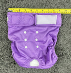 Wegreeco Washable Dog Diapers 3 Pack XL Purple Pink Blue Adjustable NWT