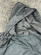 Nike Mens Team Sideline Rain Jacket Black Hooded Windbreaker Full Zip Sz XL
