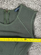 French Connection Women's US 4 Green Monique Stretch Bodycon Bandage Mini Dress