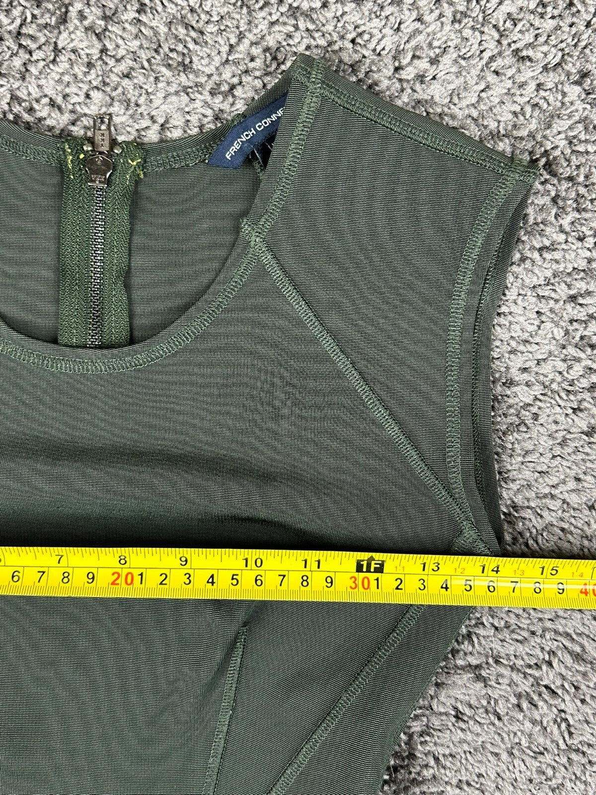 French Connection Women's US 4 Green Monique Stretch Bodycon Bandage Mini Dress