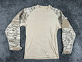 Rothco Desert Digital Camo Tactical Combat Shirt Men's Military Zip Pockets Sz S