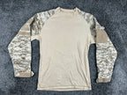 Rothco Desert Digital Camo Tactical Combat Shirt Men's Military Zip Pockets Sz S