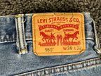 Levi's 550 Men's Relaxed Fit Tapered Leg Jeans Blue Denim 38x32(Fits 38x30)