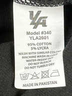 YoungLA Mens M Black Wife Lover Ribbed Tank Top Model 340 Fitness Gym Shirt