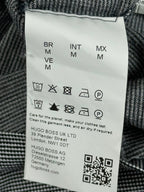 BOSS Hugo Boss Parlay 192 Mercerized Polo Shirt Men Gray Black Micro Pattern M