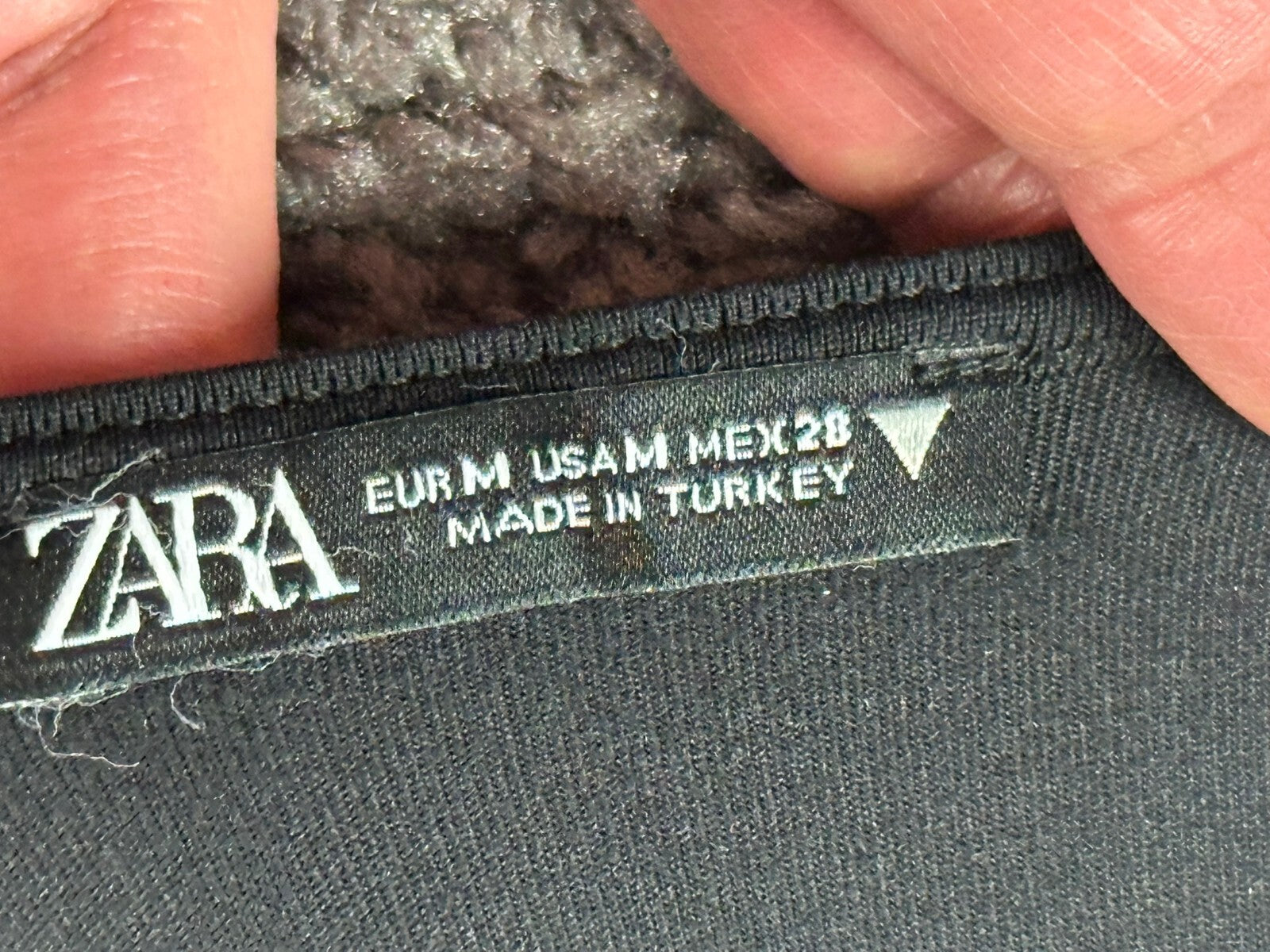 Zara Womens Bodysuit Black Medium Square Neck Long Sleeve Thong Stretch