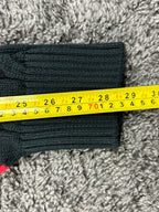 Rocawear Carlton Cable Knit Joggers Mens L Black Striped Sweatpants Sweater Knit