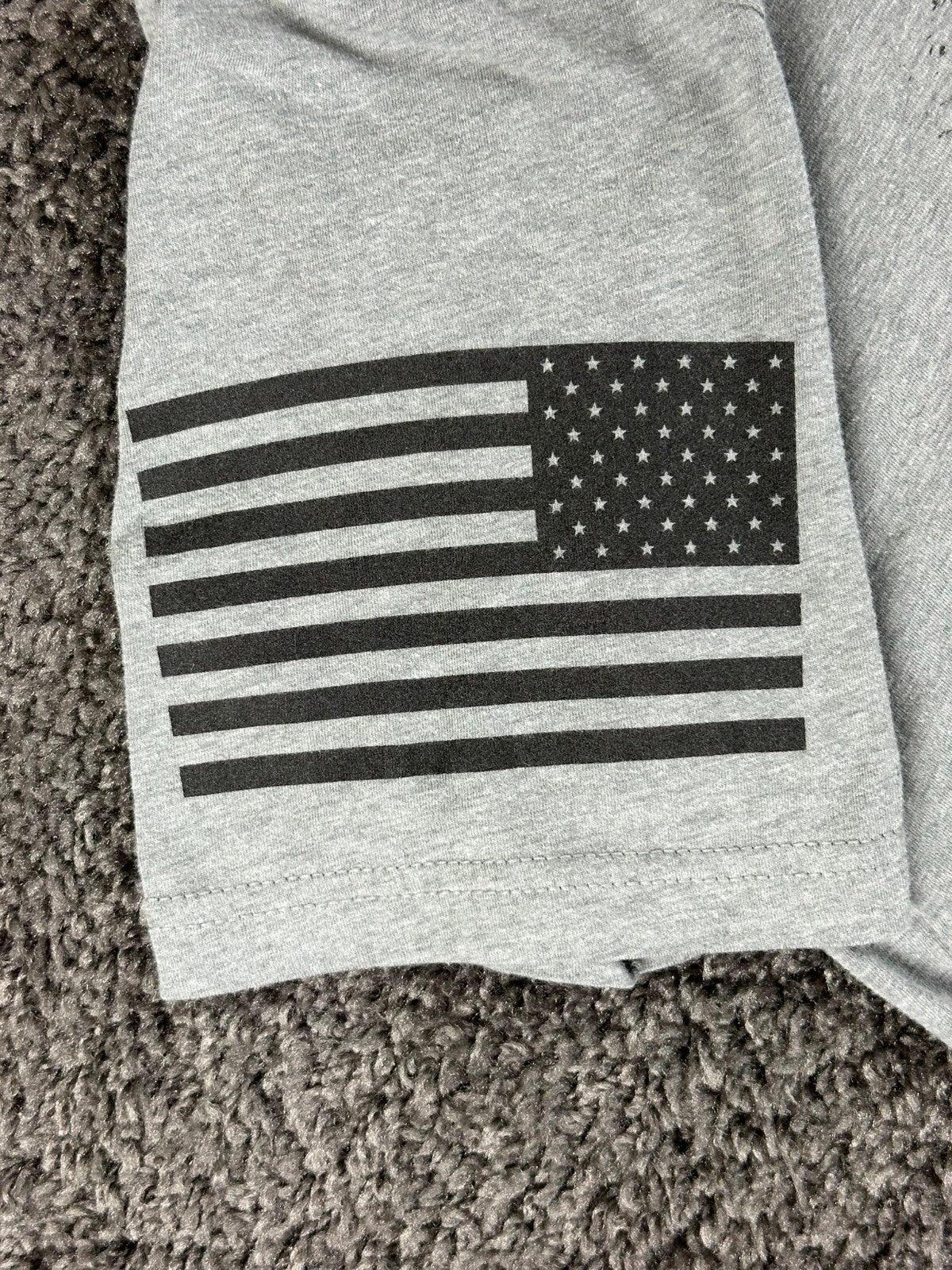 Grunt Style Send It Mortar Shirt Mens Gray Military Patriotic Graphic Tee Sz XL