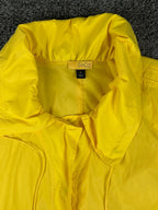 SoCa St. John Womens XL Yellow Belted Lightweight Windbreaker Rain Jacket Coat