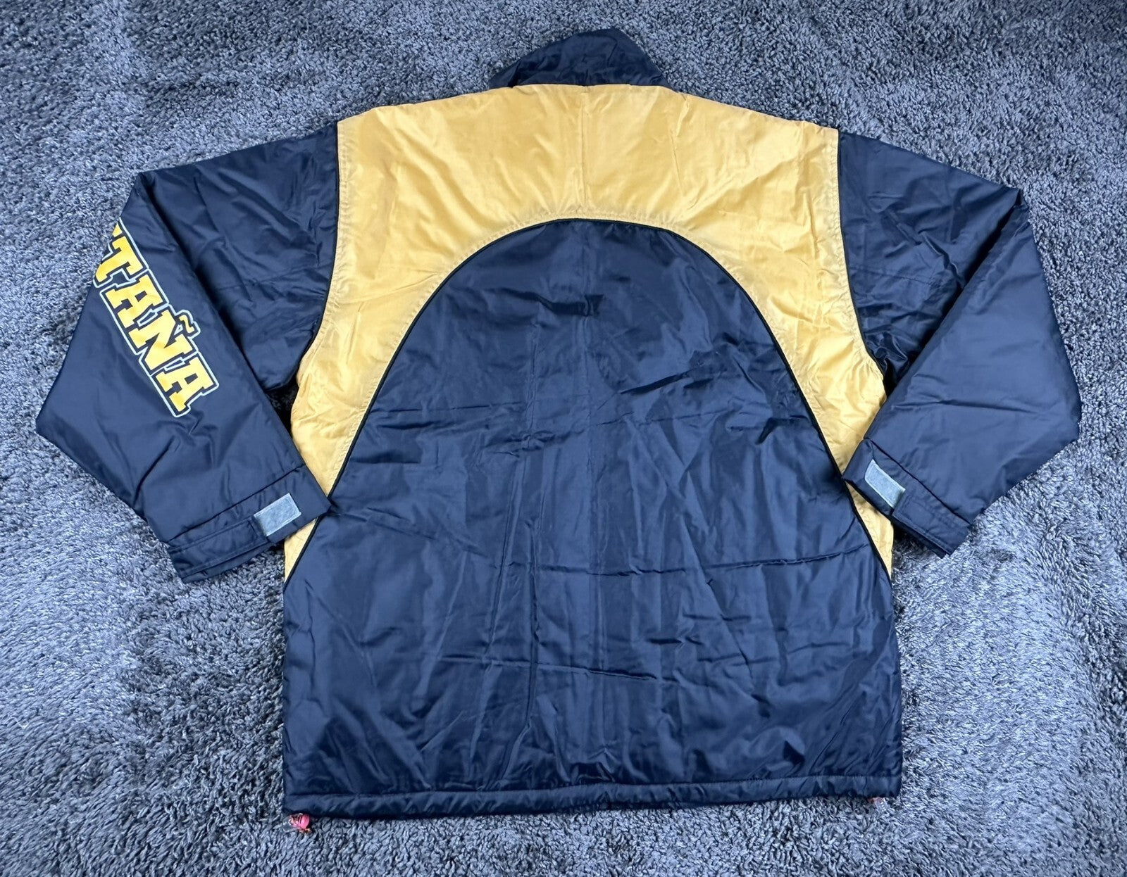 Point Zero Action Factory Montana Jacket Men Navy Yellow Weatherproof Sz M NWT