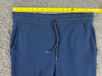 St John Womens Pants Navy Blue M Elastic Drawstring Straight Leg Stretch Knit