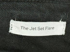 FRAME The Jetset Flare Womens Black High Rise Pull On Stretch Jeans  Size 1