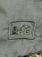 REI Sahara Womens Hiking Shirt Gray UPF 40+ Roll Tab Convertible Sleeve Sz XL