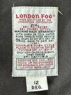 London Fog Vintage Maincoats Womens 12 Reg Gray Thinsulate Lined Trench Coat