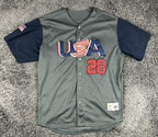 Majestic Buster Posey Team USA 2017 World Baseball Classic Jersey Gray Size 48