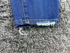 J.Crew Jeans Womens 27 Lookout High Rise Skinny Blue Distressed Hem