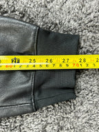 Matty M Faux Leather Jogger Pants Womens Size Medium Black Elastic Waist