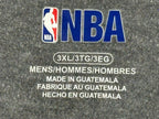 NBA Los Angeles Lakers Mens Raglan Long Sleeve Shirt Gray Purple Basketball 3XL