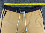 Vuori Cruise Boardshorts Mens L 36 Tan Polka Dot Camo 4-Way Stretch Swim Trunks