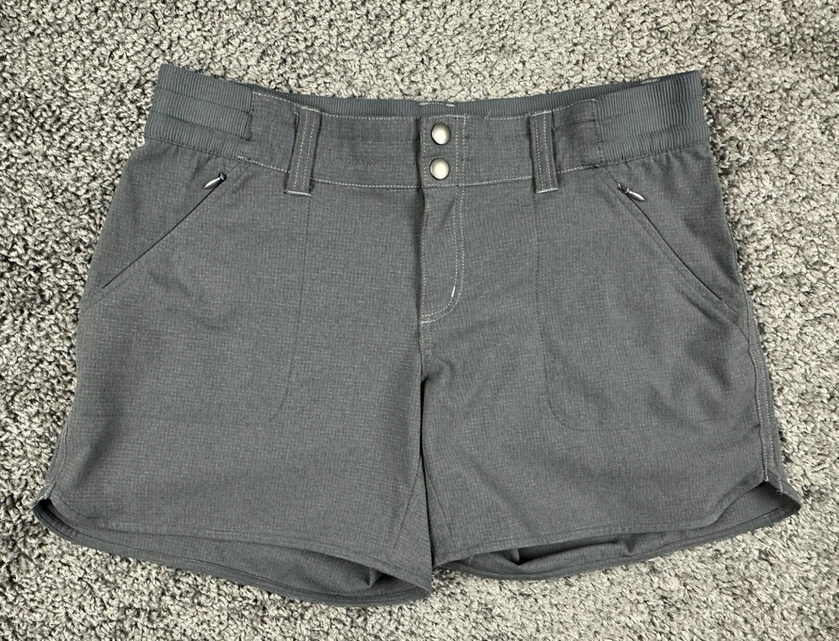 Kuhl Stretch Strattus Hiking Shorts Gray Size 6 Performance Pockets Athletic